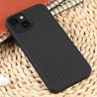For iPhone 15 Weave Texture Silicone Phone Case(Black) - 2