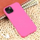 For iPhone 15 Plus Weave Texture Silicone Phone Case(Rose Red) - 2