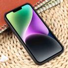 For iPhone 15 Plus Weave Texture Silicone Phone Case(Black) - 3