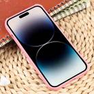 For iPhone 15 Pro Weave Texture Silicone Phone Case(Pink) - 3