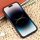 For iPhone 15 Pro Weave Texture Silicone Phone Case(Black) - 3