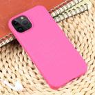 For iPhone 15 Pro Max Weave Texture Silicone Phone Case(Rose Red) - 2