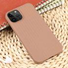 For iPhone 16 Pro Max Weave Texture Silicone Phone Case(Brown) - 2