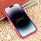For iPhone 16 Pro Weave Texture Silicone Phone Case(Rose Red) - 3