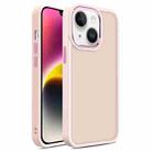 For iPhone 15 Plus Shield Skin Feel PC + TPU Phone Case(Pink) - 1