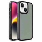 For iPhone 15 Plus Shield Skin Feel PC + TPU Phone Case(Black) - 1