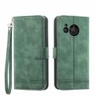 For Sharp Aquos R8 Dierfeng Dream Line Leather Phone Case(Green) - 1