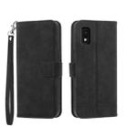 For Sharp Aquos Wish 3 Dierfeng Dream Line Leather Phone Case(Black) - 1