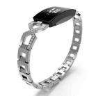 For Fitbit Inspire / Inspire HR Metal Cross Chain A Type  Watch Band(Silver) - 1