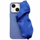 For iPhone 14 2 in 1 Electroplating Wristband Phone Case(Blue) - 1