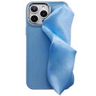 For iPhone 14 Pro 2 in 1 Electroplating Wristband Phone Case(Sky Blue) - 1