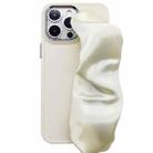 For iPhone 14 Pro 2 in 1 Electroplating Wristband Phone Case(White) - 1