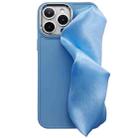 For iPhone 14 Pro Max 2 in 1 Electroplating Wristband Phone Case(Sky Blue) - 1