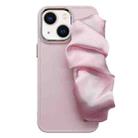 For iPhone 13 2 in 1 Electroplating Wristband Phone Case(Pink) - 1