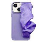 For iPhone 13 2 in 1 Electroplating Wristband Phone Case(Light Purple) - 1