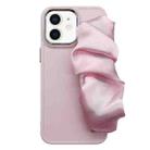 For iPhone 12 2 in 1 Electroplating Wristband Phone Case(Pink) - 1