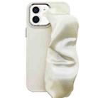 For iPhone 12 2 in 1 Electroplating Wristband Phone Case(White) - 1