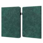 For Google Pixel Tablet Peacock Embossed Pattern Leather Tablet Case(Green) - 1