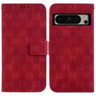 For Google Pixel 8 Pro Double 8-shaped Embossed Leather Phone Case(Red) - 1