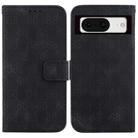 For Google Pixel 8 Double 8-shaped Embossed Leather Phone Case(Black) - 1