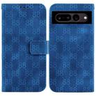 For Google Pixel 7 Pro 5G Double 8-shaped Embossed Leather Phone Case(Blue) - 1