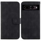 For Google Pixel 7 Pro 5G Double 8-shaped Embossed Leather Phone Case(Black) - 1