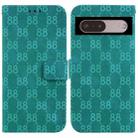 For Google Pixel 7 5G Double 8-shaped Embossed Leather Phone Case(Green) - 1