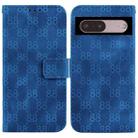 For Google Pixel 7 5G Double 8-shaped Embossed Leather Phone Case(Blue) - 1