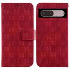 For Google Pixel 7 5G Double 8-shaped Embossed Leather Phone Case(Red) - 1