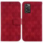 For ZTE Blade A72 / V40 Vita Double 8-shaped Embossed Leather Phone Case(Red) - 1