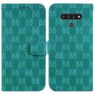 For LG Stylo 6 / K71 Double 8-shaped Embossed Leather Phone Case(Green) - 1