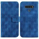 For LG Stylo 6 / K71 Double 8-shaped Embossed Leather Phone Case(Blue) - 1