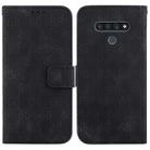 For LG Stylo 6 / K71 Double 8-shaped Embossed Leather Phone Case(Black) - 1