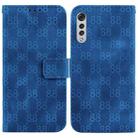 For LG Velvet 4G / 5G / G9 Double 8-shaped Embossed Leather Phone Case(Blue) - 1