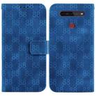 For LG K41S / K51S Double 8-shaped Embossed Leather Phone Case(Blue) - 1