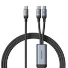 JOYROOM A21 100W Type-C to Dual Type-C 2 in 1 Charging Cable, Length: 1.5m(Black) - 1