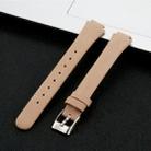 For Fitbit Inspire / Inspire HR Cowhide Leather C Type  Watch Band, Size:S(Frosted Brown) - 2