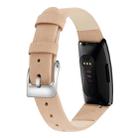 For Fitbit Inspire / Inspire HR Cowhide Leather C Type  Watch Band, Size:S(Frosted Brown) - 4