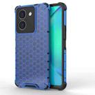 For vivo Y36 4G Global  Honeycomb Phone Case(Blue) - 1