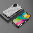 For iPhone 16 Plus Honeycomb Shockproof Phone Case(White) - 3