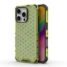 For iPhone 16 Pro Honeycomb Shockproof Phone Case(Green) - 1