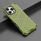 For iPhone 16 Pro Honeycomb Shockproof Phone Case(Green) - 2