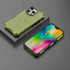 For iPhone 16 Pro Honeycomb Shockproof Phone Case(Green) - 3