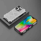 For iPhone 16 Pro Max Honeycomb Shockproof Phone Case(White) - 3