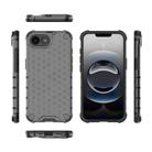 For iPhone 16e Honeycomb Shockproof Phone Case(Black) - 3