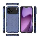 For iPhone 17 Pro Max Honeycomb Shockproof Phone Case(Blue) - 3
