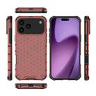 For iPhone 17 Pro Max Honeycomb Shockproof Phone Case(Red) - 3