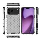 For iPhone 17 Pro Honeycomb Shockproof Phone Case(White) - 2