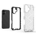 For iPhone 17 Honeycomb Shockproof Phone Case(Black) - 3