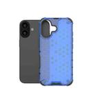For iPhone 17 Honeycomb Shockproof Phone Case(Blue) - 2